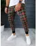 Pantaloni barbati kaki in carouri smart casual ZR CU MIC DEFECT DEF19066 D2-5.3